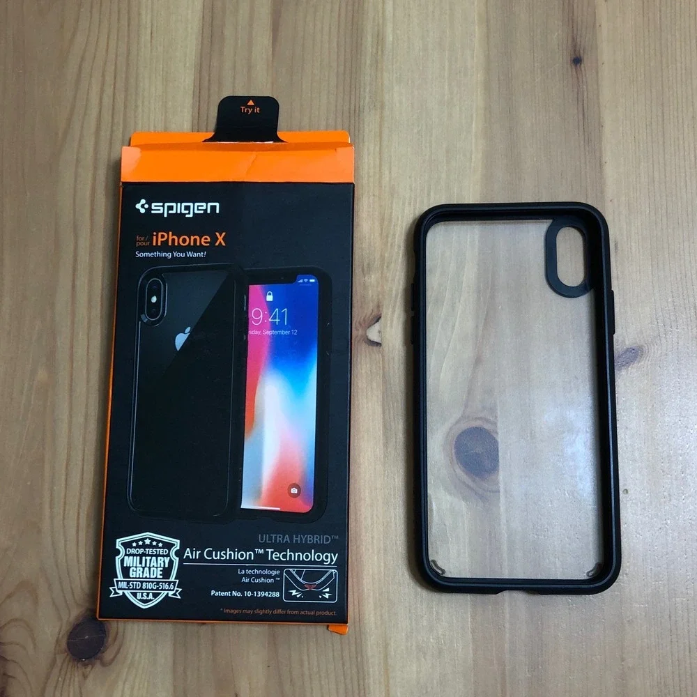 Spigen For iPhone X Ultra Hybrid Air Cushion Technology Case Black